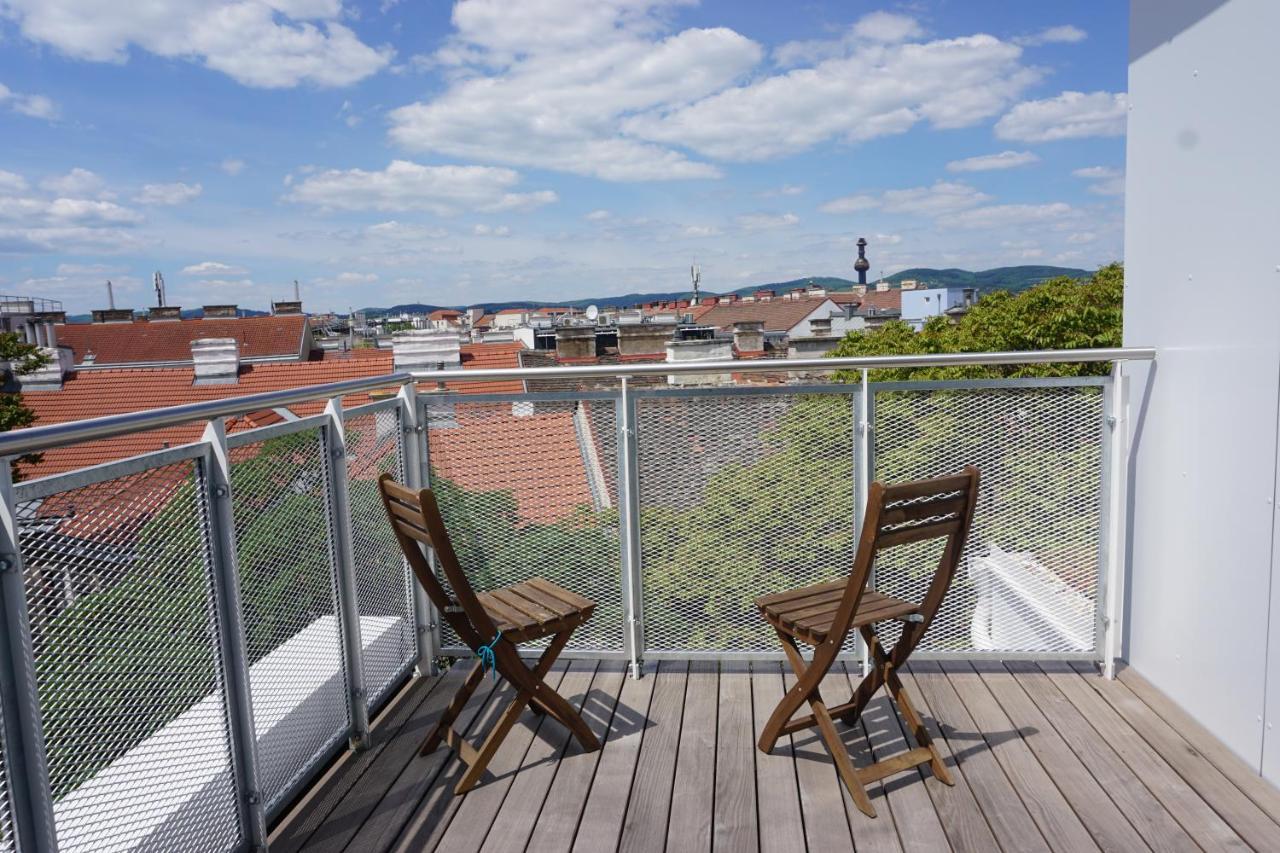 Augartenblick Penthauscombo 15/16 - Blick Zum Riesenrad Apartament Wiedeń